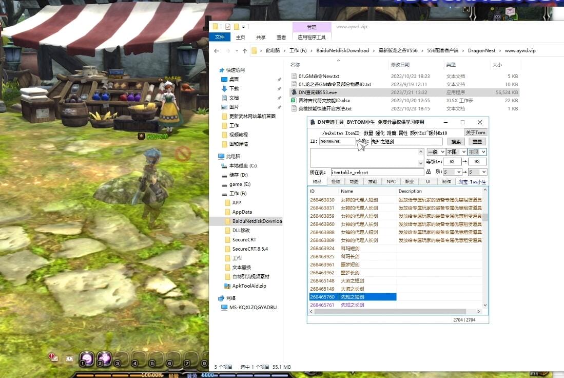 龙之谷单机版V556虚拟机本地服务运行内置GM后台完整代码...